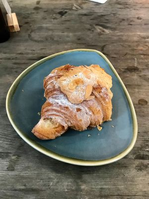 Almond croissant at WAVE in East London