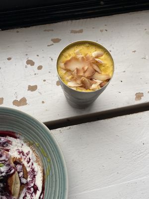 golden glow smoothie at WAVE in East London