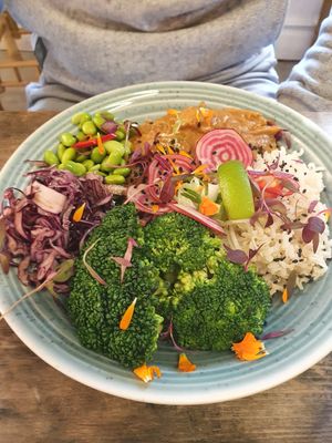 buddha bowl at WAVE in East London