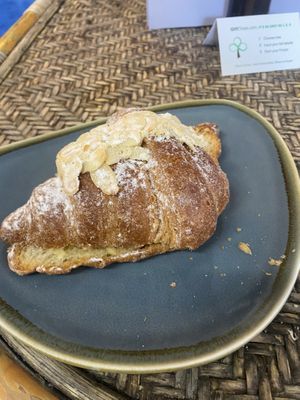 almond croissant  at WAVE in East London