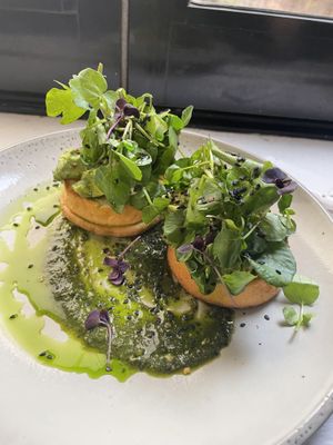 Avo on toast £9  at WAVE in East London