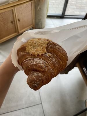 Almond croissant  at WAVE in East London