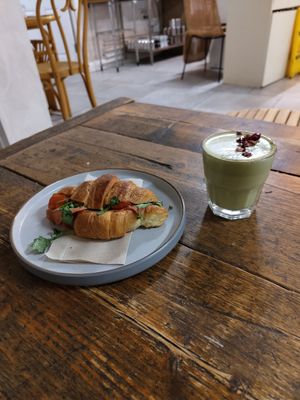 Best vegan ham and cheese croissant I've had at WAVE in East London