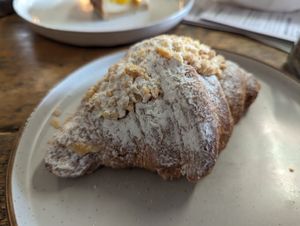 Almond croissant - probably at least a day old, super dry and solid at WAVE in East London