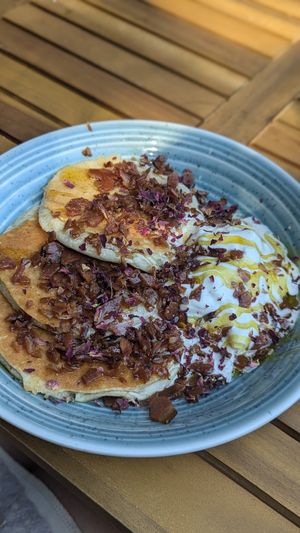 Bacon pancakes at WAVE in East London
