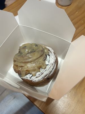 Cinnamon roll  at WAVE in East London