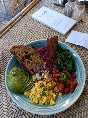 Brekkie bowl at WAVE in East London