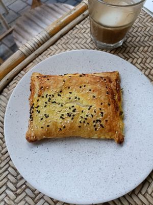 Curry potato pastry at WAVE in East London