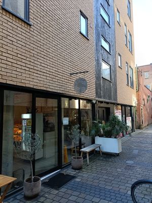 Outside main entrance at WAVE in East London