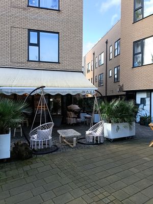 More seating around the back at WAVE in East London