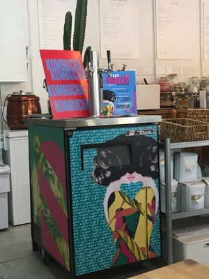 a kombucha tap how awesome is that  at WAVE in East London