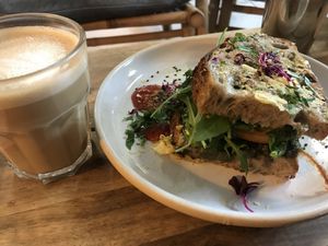 Classic toastie at WAVE in East London