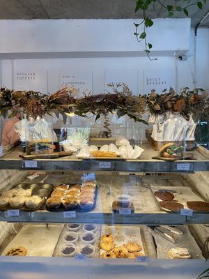 Bakery selection at WAVE in East London