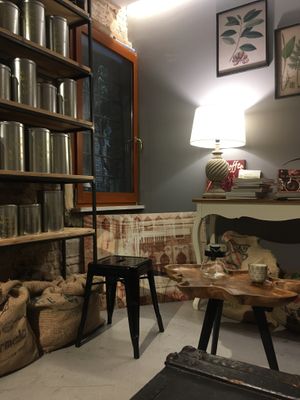 Seating area at Torrefazione Cannaregio in Venice