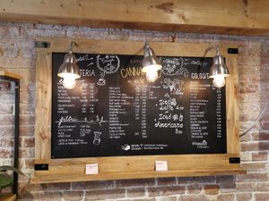Menu at Torrefazione Cannaregio in Venice