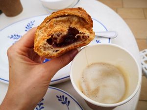 Croissant filled with Pomegranate Jam at Torrefazione Cannaregio in Venice