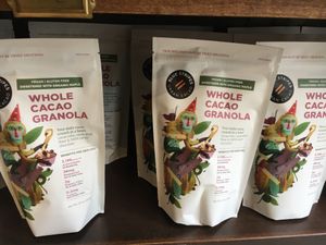 Vegan granola. at Blue Stripes Cacao Shop in New York City