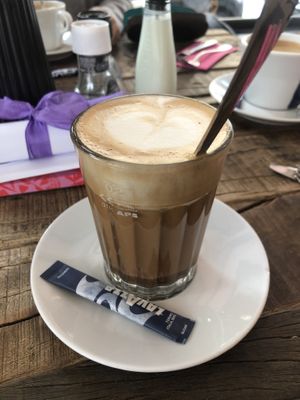 Coffee Choc with soy milk (5,50€)  at Netzer in Stuttgart