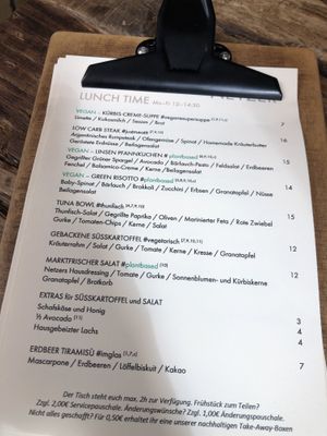 Menu   at Netzer in Stuttgart