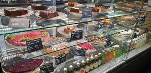 vegan cakes at Caffe Miasto in Warsaw