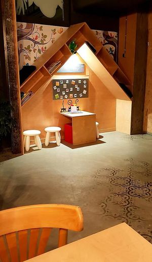 children's area at Caffe Miasto in Warsaw