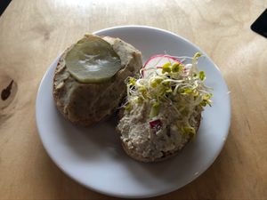 Smalec and twarozek  at Caffe Miasto in Warsaw