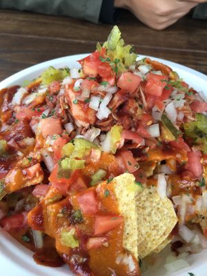 BBQ Jackfruit Not-Chos at Sage Against The Machine in Bellingham