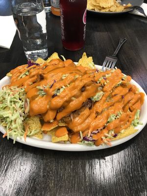 Ruben (Jackfruit) Nachos  at Sage Against The Machine in Bellingham