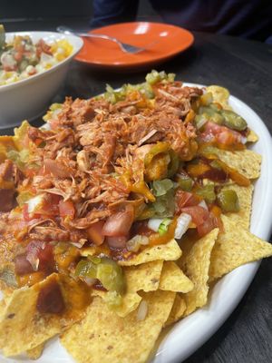 Bbq jackfruit nachos  at Sage Against The Machine in Bellingham