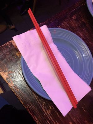 Chopsticks   at Spicy Moon - 6th St in New York City