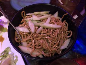 Zen cold sesame noodles  at Spicy Moon - 6th St in New York City