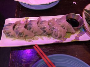 Vegan dumpling   at Spicy Moon - 6th St in New York City
