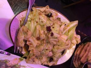 Cabbage with dry pepper   at Spicy Moon - 6th St in New York City