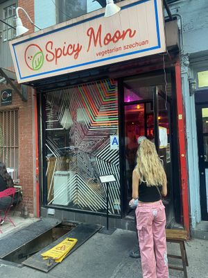 Outside  at Spicy Moon - 6th St in New York City