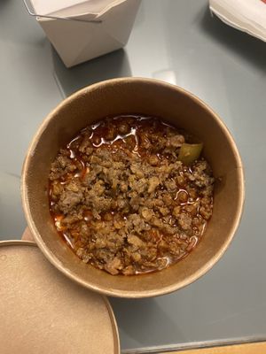 Mapo tofu with Beyond  at Spicy Moon - 6th St in New York City