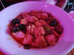 Mapo tofu at Spicy Moon - 6th St in New York City