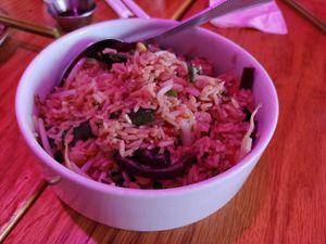Fried rice at Spicy Moon - 6th St in New York City