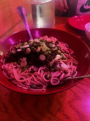 dan dan noodles  at Spicy Moon - 6th St in New York City