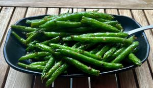   String Beans at Spicy Moon - 6th St in New York City