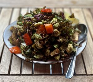 Peppercorn Brussel Sprouts at Spicy Moon - 6th St in New York City