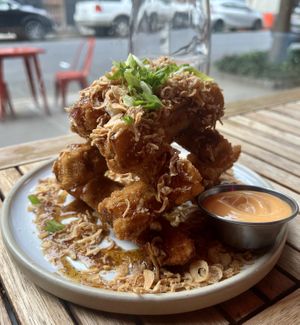  Crispy Eggplant at Spicy Moon - 6th St in New York City
