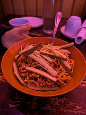 Cold sesame noodles at Spicy Moon - 6th St in New York City