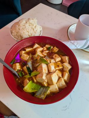 Mapo tofu at Spicy Moon - 6th St in New York City