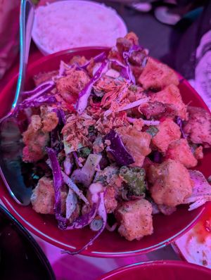 Salt and pepper tofu at Spicy Moon - 6th St in New York City