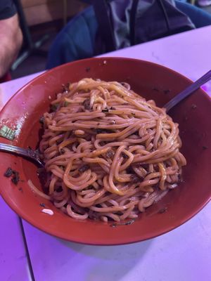 Dan dan noodles at Spicy Moon - 6th St in New York City