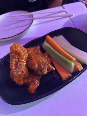 Buffalo chicken wings at Spicy Moon - 6th St in New York City