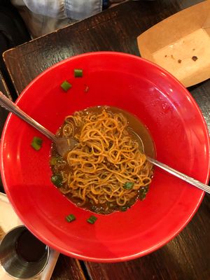 Dan dan noodle at Spicy Moon - 6th St in New York City