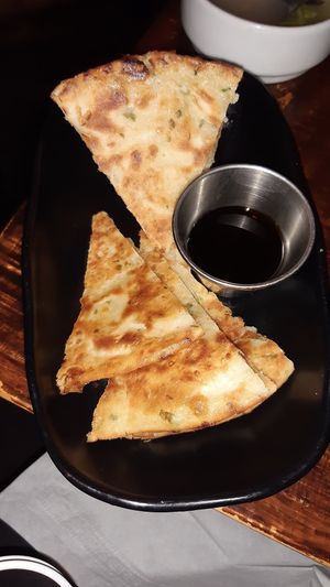 Scallion pancake at Spicy Moon - 6th St in New York City