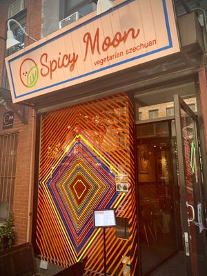 Great food inside! at Spicy Moon - 6th St in New York City
