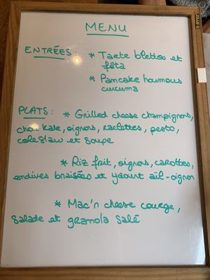 Menu  at Comptoir Sauvage in Lyon